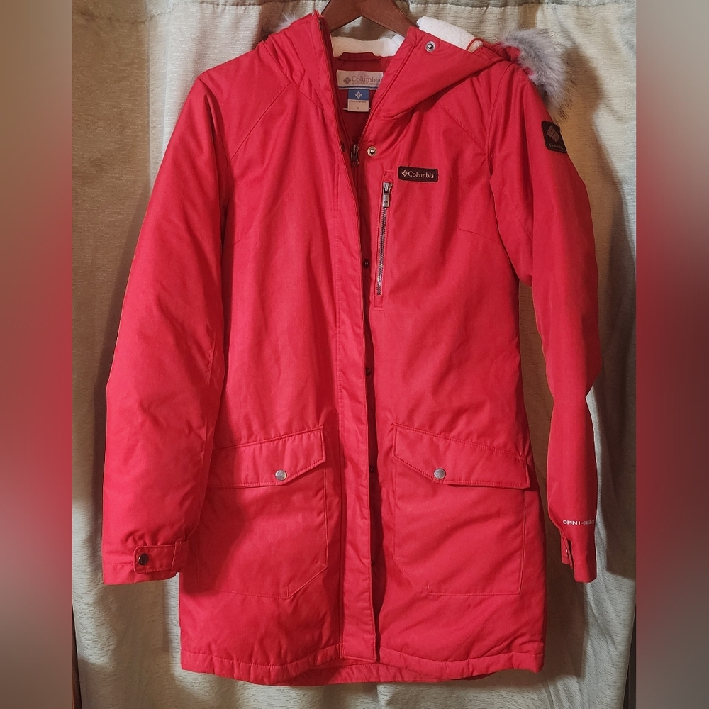 Womens Columbia Puffer Coat With Hood
